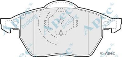 APEC BRAKING pad930 -  Комплект тормозных колодок, дисковый тормоз